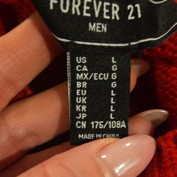 Forever 21 Festive Red Crew Neck Sweater I SLEIGH ALL DAY - Picture 4 of 4